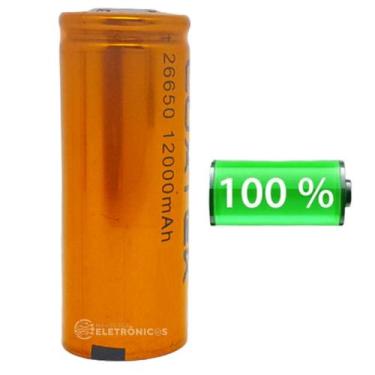 Imagem de Baterias Recarregáveis 12000mah Profissional Lítio 26650 3.7V / 4,3V P