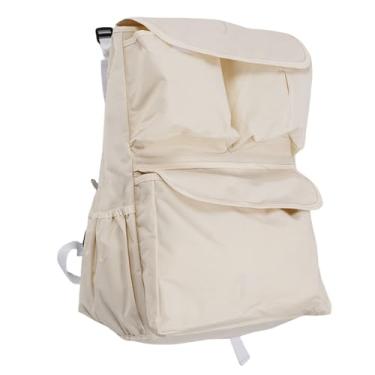 Imagem de YWBL-WH Organizador do Carrinho de bebê, Bolsa Suspensa, Cesta de Carrinhos, Acessórios de Carrinho de bebê Universal Com Alça Ajustável, Armazenamento de Grande Capacidade para Fraldas, (Bege)