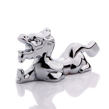 Imagem de YOY Sinais do Zodíaco Chinês Aço Inoxidável Pauzinhos Descanso ou Colher Descanso Garfo e Suporte de Faca, Conjunto de 2, Dragão