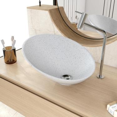 Imagem de Cuba De Apoio Meia Lua Bm38w Branco Granit Matte Branco Granit Matte