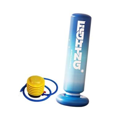 Imagem de simhoa Saco de pancadas inflável para crianças, bopper para praticar caratê com bomba de ar, sacos de areia, saco de pancadas inflável para adolescentes, Azul, 1.5 Milhão