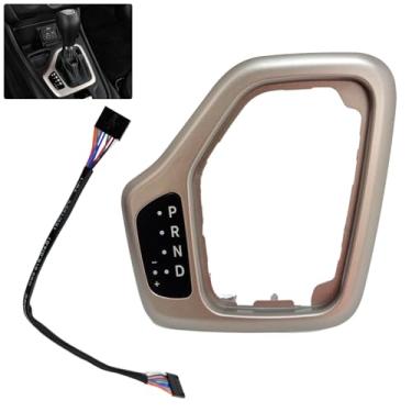 Imagem de PPNZQAUT Moldura de câmbio de transmissão 5YD27LS5AA com kit de chicote de fios (bronzeado) para câmbio de marchas, compatível com Jeep Cherokee 2014 2015 2016 2017 2018, substitui # 601-401