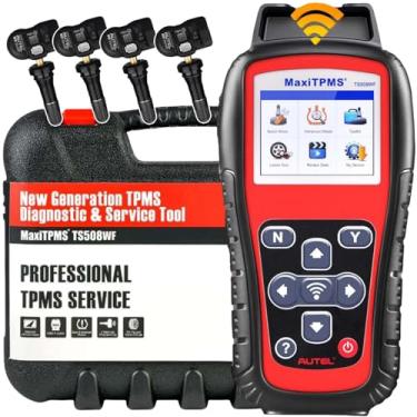 Imagem de Autel MaxiTPMS TS508WF Completo com 4 peças Duel Frequency Rubber MX Sensor, MX Sensor Programming TPMS Diagnostic OBD Relearn Activate Read Copy TPMS Sensor Read/Clear TPMS DTCs, Better TS501 Pro