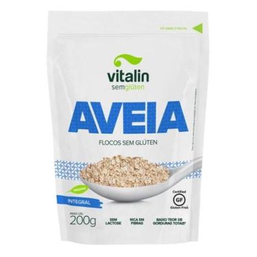 Imagem de Aveia Flocos Integral Vitalin 200g - Grãos e Sementes