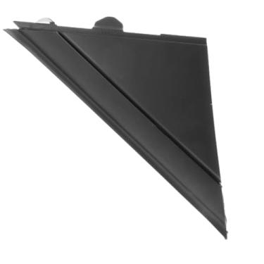 Imagem de Riloer Tampa da bandeira do espelho retrovisor da porta lateral, painel de acabamento triangular preto fosco, compatível com Fiat 500 2012 a 2019, lado direito do passageiro