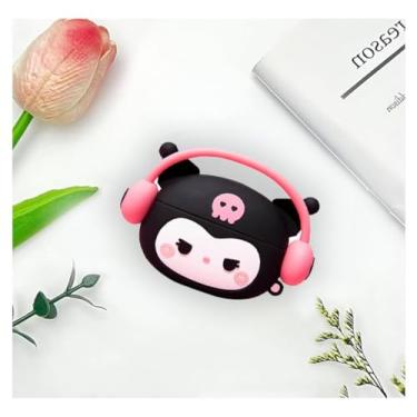 Imagem de Capa para Airpod 4, compatível com Airpods 4, capa à prova de choque Linda capa para Airpods 4 Figura anime Kuromi Hello Kitty (AirPod 4 não incluído)