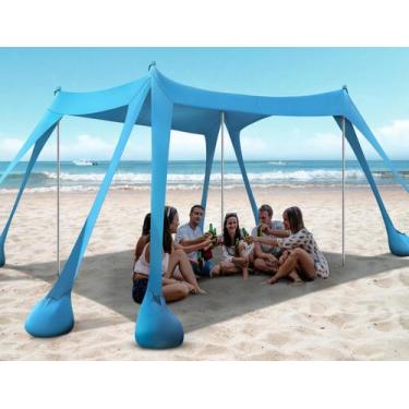 Imagem de Barraca de praia Rengue Beach Canopy UPF50+ com proteção UV 3x3m