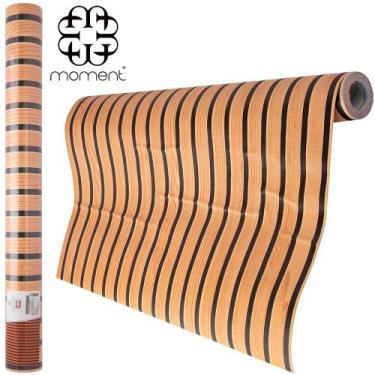 Imagem de Papel de parede rolo autoadesivo ripado peroba 45cmx5m - MOMENT