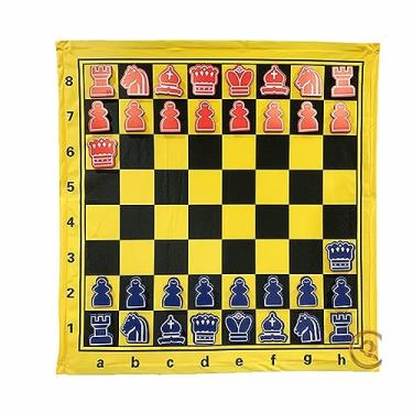 Imagem de Conjunto de xadrez magnético de xadrez, anexado à parede, pano de xadrez para ensino, conjunto de xadrez de demonstração com bolsa de armazenamento para ensino, xadrez portátil de viagem