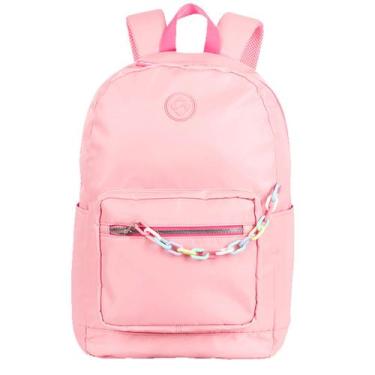 Imagem de Mochila Costa Feminina Grande Escolar Trend Sestini, Rosa