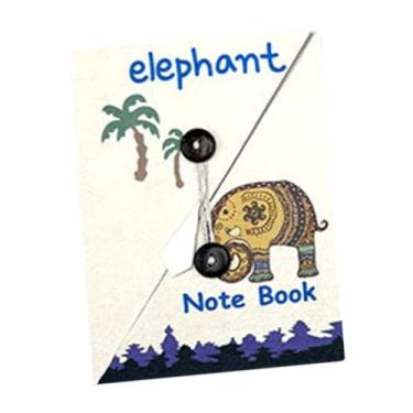 Imagem de Milageto Livro de cronograma de notebooks, viagens de coleção de periódicos, suprimentos de desenho animado compacto para homens e mulheres no caderno de, Elefante