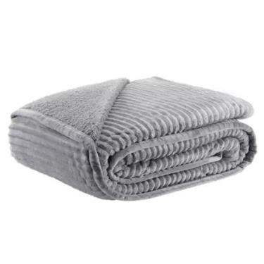 Imagem de Cobertor Blanket Lugano Sherpa Queen 220x240cm - Kacyumara - Cinza