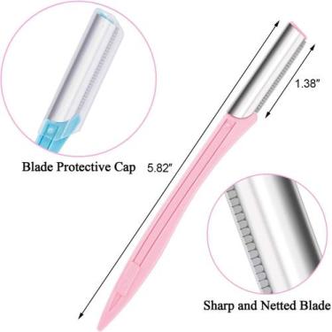 Imagem de Kit 3 Navalhas para Sobrancelha e Rosto Lâmina Aço Inoxidável Kit 3 la