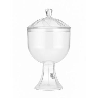 Imagem de Taça Baleiro Acrílico 1,5L Festa Doces Sobremesa Decoração - CRGFESTAS