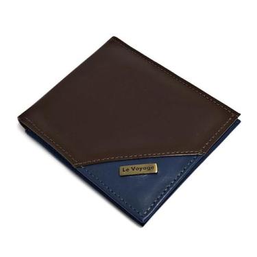 Imagem de Carteira De Bolso Slim Masculina De Couro Porta Cartões Cnh - Le Voyag