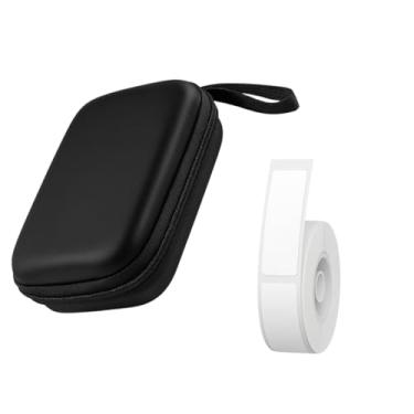 Imagem de Case Estojo para Impressora D110 Niimbot + 1 Rolo de Etiqueta adesiva térmica 12x40mm. Etiqueta a prova de água, óleo, riscos e rasgos. Ideal para organização e proteção do produto.
