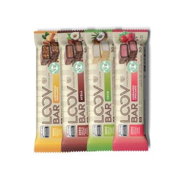 Imagem de Barrinhas Loov Bar Sortidas 04 Unidades Chocolife Zero Açúcar 30g