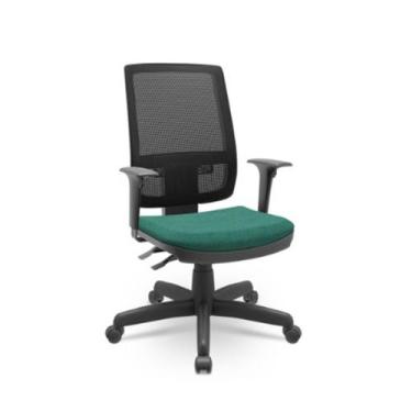 Imagem de Cadeira giratória presidente Brizza verde - Plaxmetal