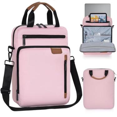 Imagem de Bolsa para tablet, capa protetora acolchoada para transporte de viagem para iPad Pro M4 de 11 polegadas, iPad Air M2 5/4ª 10,7 polegadas, Air 3th 26.7 cm, iPad 10th 27.7 cm, 9/8/7th 10.2 cm