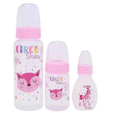 Imagem de Kit Mamadeira Lolly Tip 240,80 E 50Ml Silicone Redondo