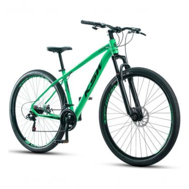 Imagem de Bicicleta Bike Aro 29 Ksw Marcha 21 Velocidades Alumínio Xlt 100 Mtb Verde 19