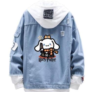 Imagem de Jaqueta SANMU Creative Design Cinnamoroll Harry Potter Denim
