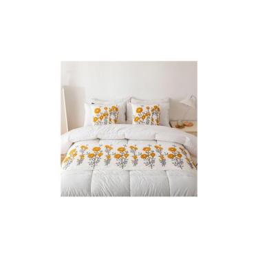 Imagem de Conjunto de fronha e capa de almofada bordado de algodão 60x210cm - Li