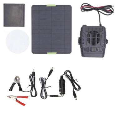 Imagem de Aquecedor de painel solar de 20 W para galinheiro com bateria e USB - 