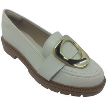 Imagem de Mocassim Beira Rio Feminino Napa Turim com Enfeite Dourado-Feminino