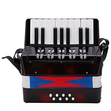 Imagem de LiebeWH 17 Key 8 Bass Mini Acordeão para Crianças, Instrumento Musical Educacional Com Teclado de Piano, Concertina Portátil Leve para Aprendizado de Ritmo e Prática para Iniciantes