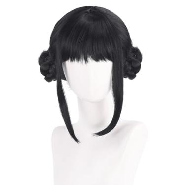 Imagem de Soyusunny Peruca de cabelo cosplay para festa de Halloween masculina (preto)
