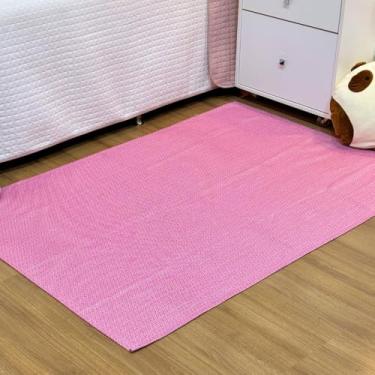 Imagem de Tapete Dubai Moderno, 200 x 150 cm, Retangular, Abstrato, para Sala e Quarto, Interior (Rosa Mesclado)