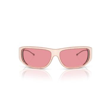 Imagem de Diesel Eyewear Óculos de sol oval DL3001, laranja, 61 mm