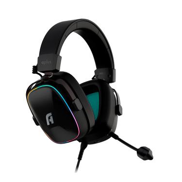 Imagem de Headset Gamer Aplus Atis, 7.1, Com Fio, RGB, Multiplataforma, Driver 50mm, Microfone Removivel, Preto