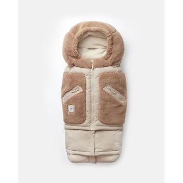 Imagem de Cobertor para carrinho de bebê 7AM Enfant 212 - Cobertor ajustável com zíper para bebês de inverno, unissex multiuso forrado com lã quente com capuz protetor de pé infantil | (6M - 4T) (Aveia, aplique