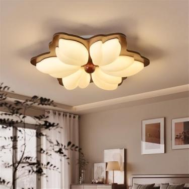 Imagem de Nórdico Moderno Quarto Lâmpada De Teto LED Moda Simplicidade Arte Sala De Estar Estudo De Restaurante Quarto Infantil Corredor Varanda Luz (3868 D50CM)