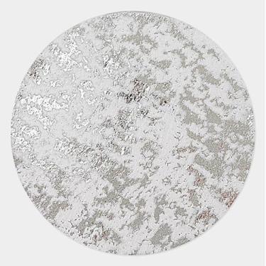 Imagem de Snowkingdom Jogo americano descartável prata conjunto de 100 folhas de malha redonda 33 centímetros pacote com 100 guardanapos prateados para mesa de jantar, casamento, festa de aniversário, decoração