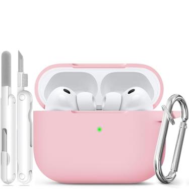 Imagem de Ekoonpft Capa para Airpods Pro 3 (2025), capa de silicone macio para Apple AirPods Pro 3ª geração, capa com limpeza e chaveiro, à prova de choque e proteção antiarranhões