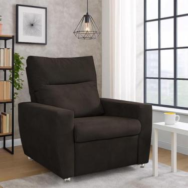 Imagem de Poltrona Reclinável Do Papai Moderna Nivea - Silverio Decor, Marrom