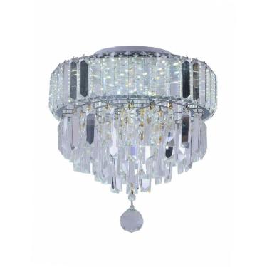 Imagem de Pendente Redondo Dueto 300 Cristal Transparente 4x G9 - 15050829 - Taschibra