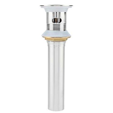 Imagem de A Drenagem Em Aço Inoxidável Emergente Para A Pia do Banheiro Com Transbordamento, Reduz o Risco de Vazamento de água, Configuração Rápida, 1 peçA. Para Projetos de Renovação