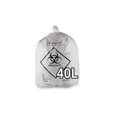 Imagem de Sacos De Lixo Infectante Hospitalar 40 Litros 100 Unidades