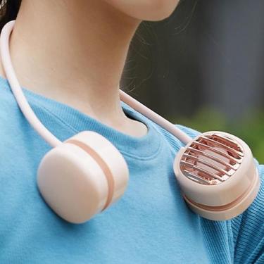 Imagem de Usb Portátil Pendurado Ventilador resfriamento ar refrigerador pouco e