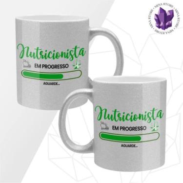 Imagem de Caneca de Cerâmica Mina Profissões Nutricionista - Mina Store, Glitter