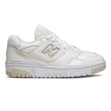 Imagem de Tenis New Balance 550 Feminino, 37, Bege, Branco