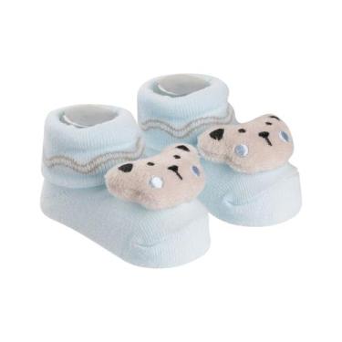 Imagem de Meia Sapatinho Bichinho com Chocalho Pimpolho RN Menino, 03