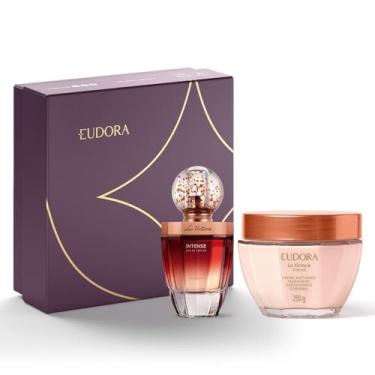 Imagem de Eudora Kit La Victorie Intense: Eau de Parfum 75ml + Creme Acetinado 250g + Caixa Presenteável P