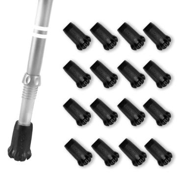 Imagem de TREKOLOGY Substituição de pontas de borracha para mastro de trekking – Almofadas de aderência duráveis para bastões de caminhada, reduzem impacto e ruído, fácil instalação, trilha e uso interno