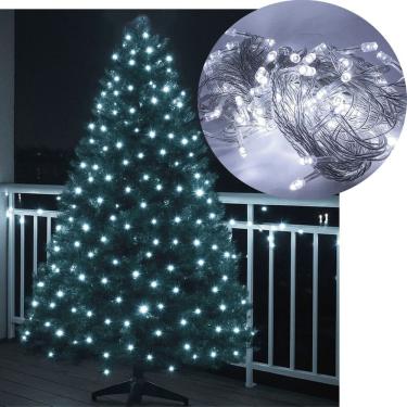 Imagem de Pisca Cordão Varal Natal 100 Lâmpadas LED Branco De 10m 220v