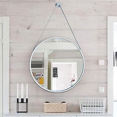 Imagem de Espelho de banheiro decorações de parede espelho de parede espelho de maquiagem grande espelho de maquiagem - banheiro montado na parede, espelho de maquiagem, espelho com moldura de metal, decoração